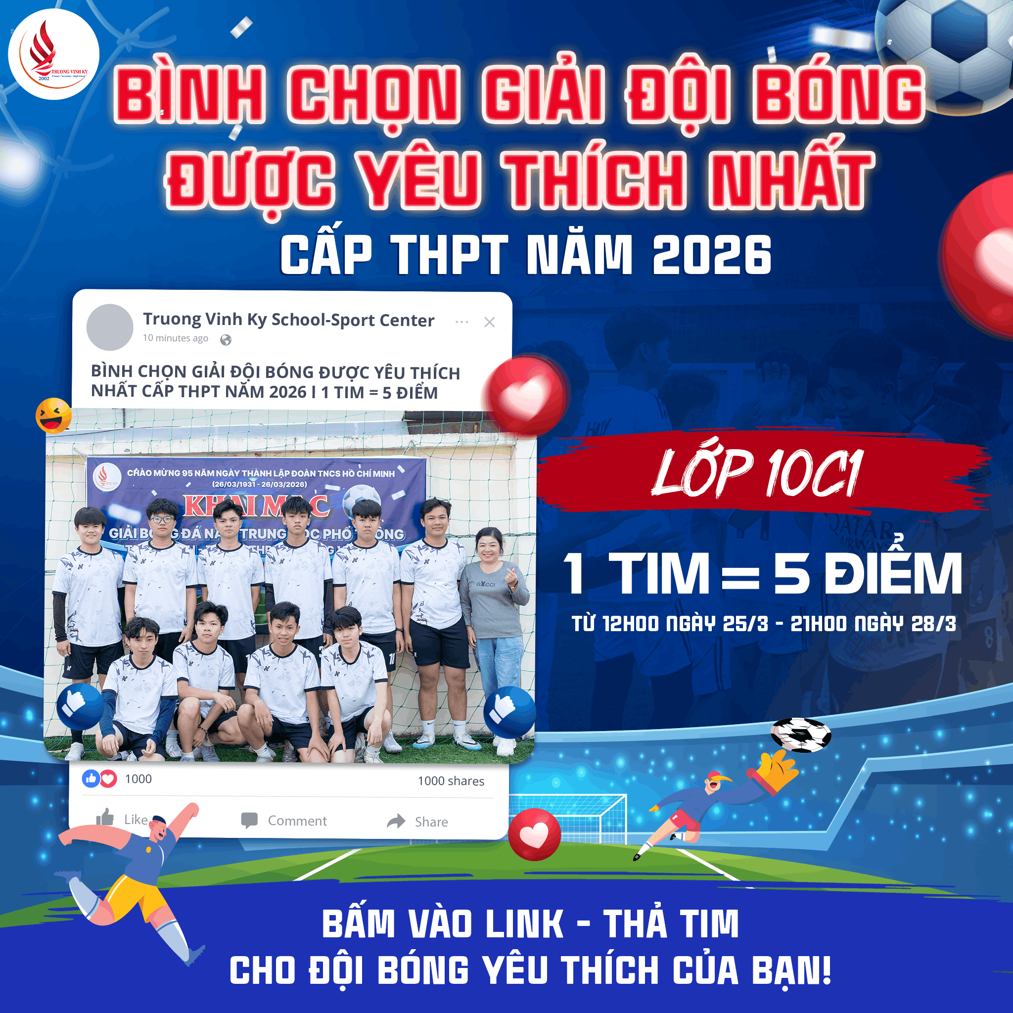 bóng đá trương vĩnh ký trung học phổ thông