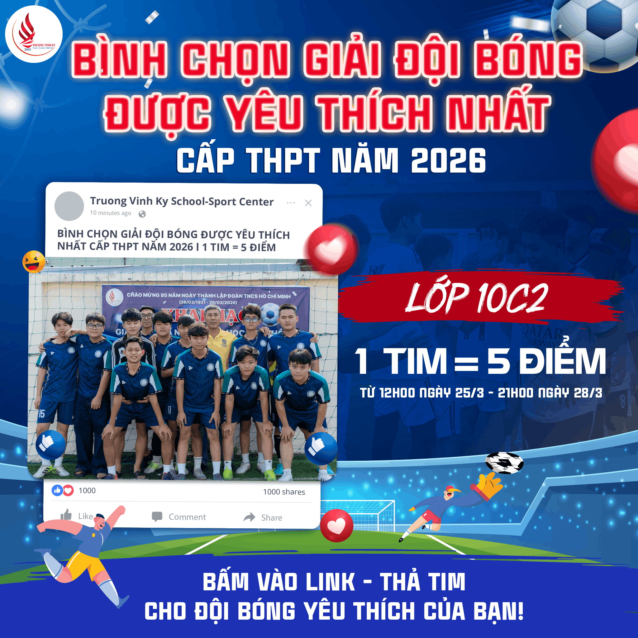 bóng đá trương vĩnh ký trung học phổ thông 1