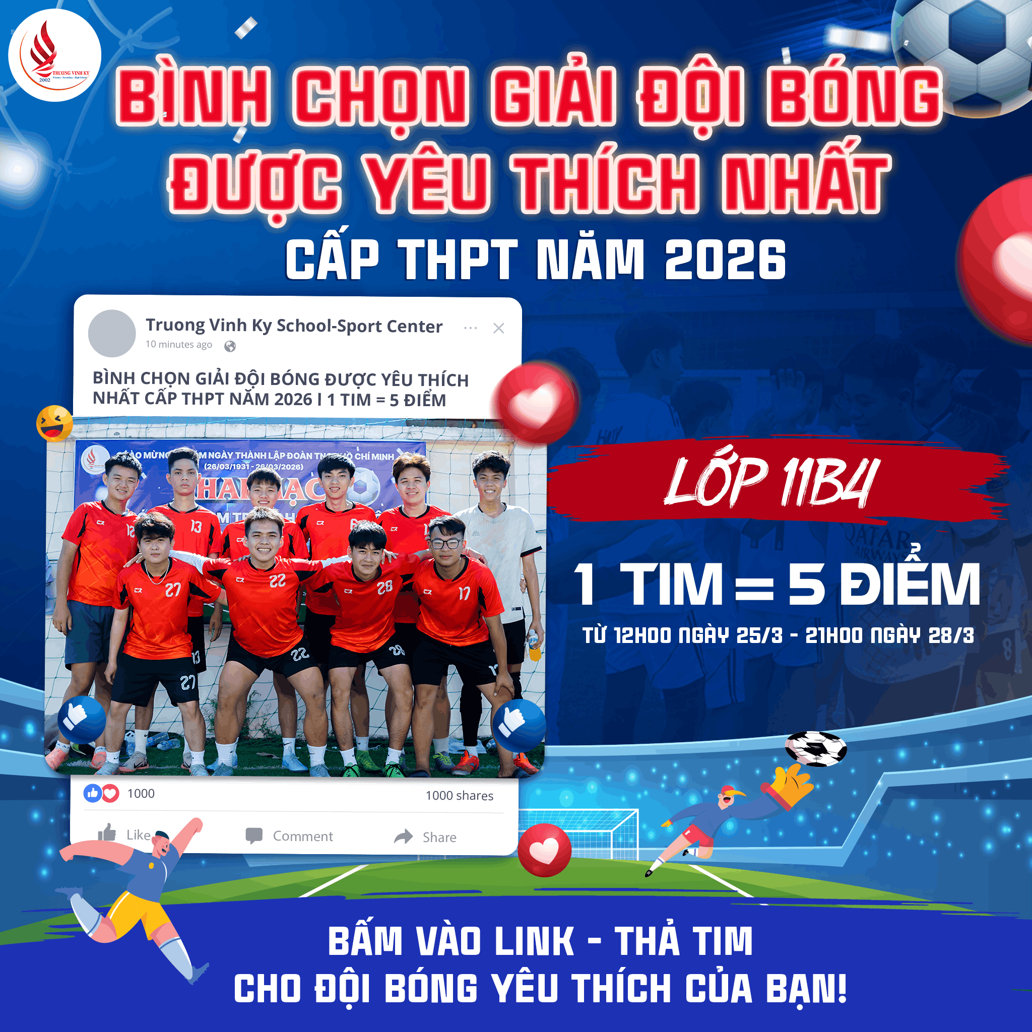 bóng đá trương vĩnh ký trung học phổ thông 8